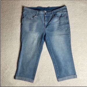 Time and Tru Ankle Cropped Stretchy Jeans Denim Comfy Size 18 Sold Out